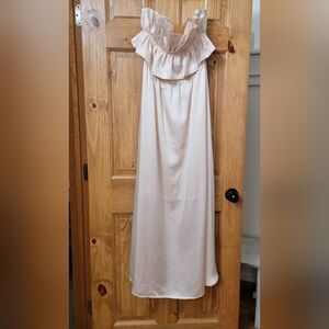 Strapless Ruffle Top Dress